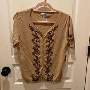 Vintage Nine West Beaded Sweater